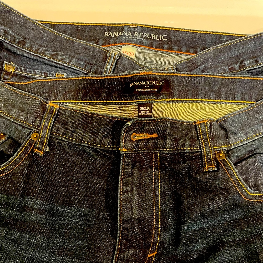 Banana Republic blue jeans